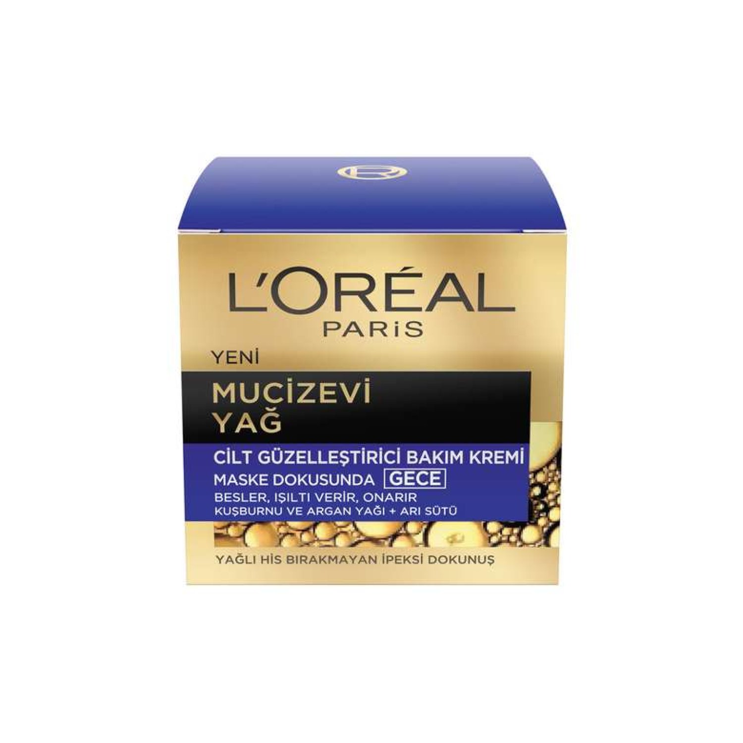 L'Oreal Paris Mucizevi Yağ Cilt Güzelleştirici Gece Bakım Kremi 50 Ml