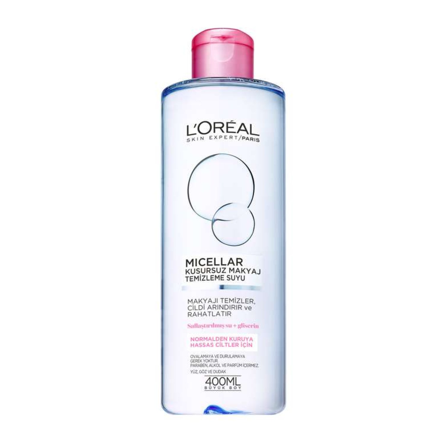 L'Oreal Micellar Hassas Ciltler İçin Makyaj Temizleme Suyu 400 ml
