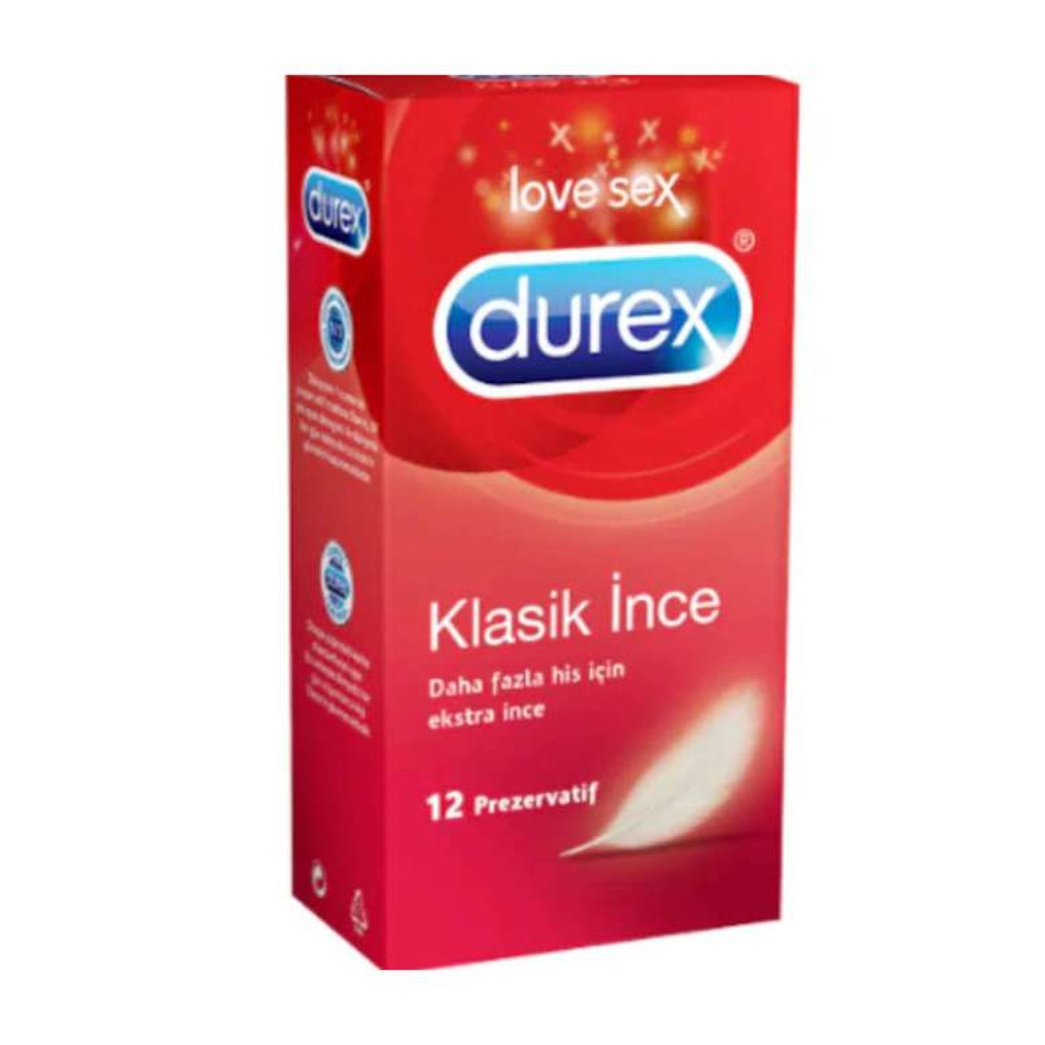 Durex Prezervatif Klasik İnce 12'li