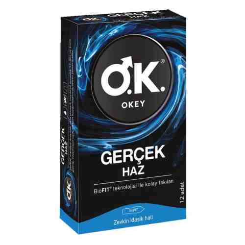 Okey Prezervatif Gerçek Haz 12'li