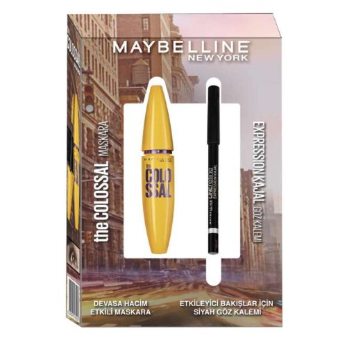 Maybelline The Colossal Go Extreme Maskara ve Expression Linerefine Kajal Göz Kalemi