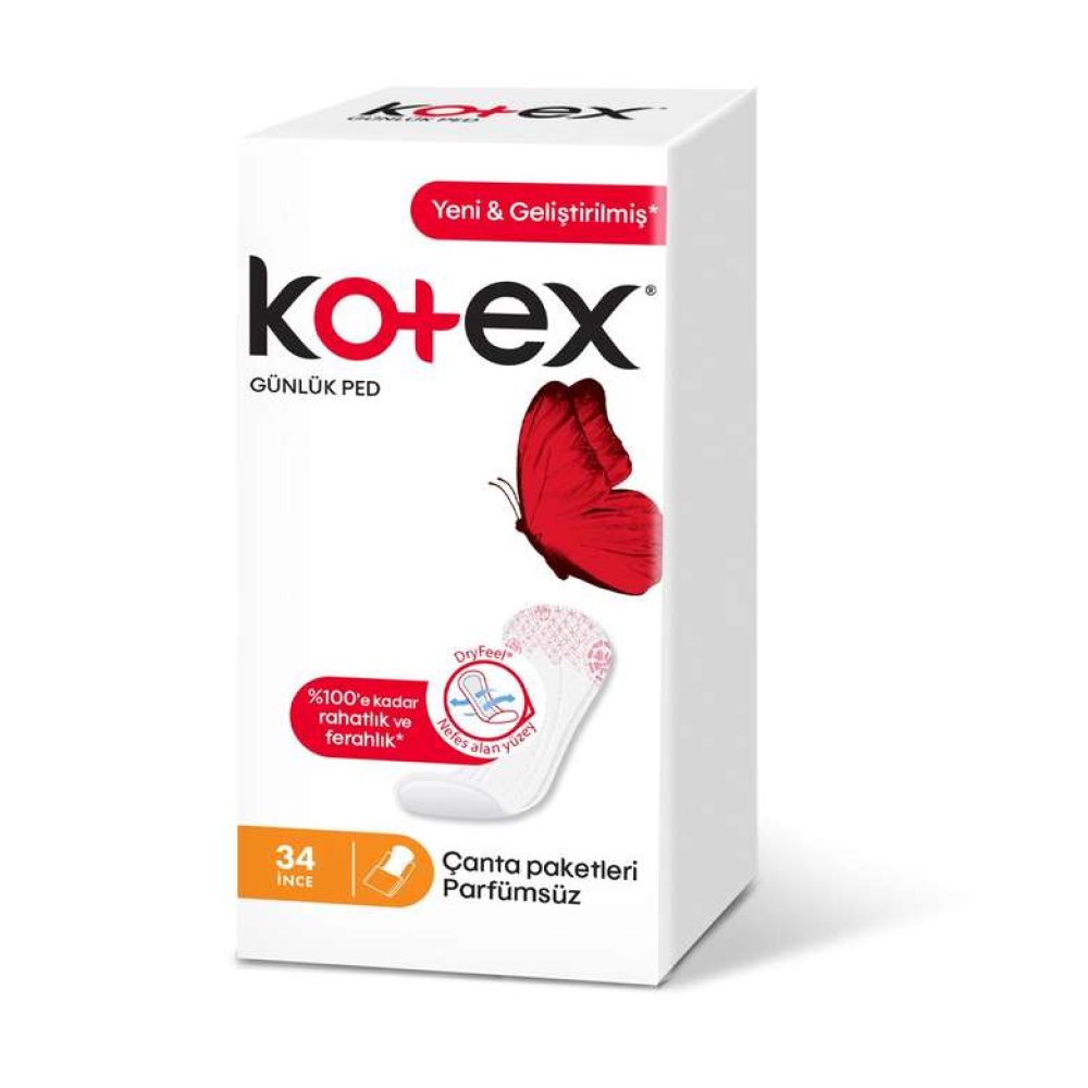 Kotex Hijyenik Günlük Light Ped 34'lü