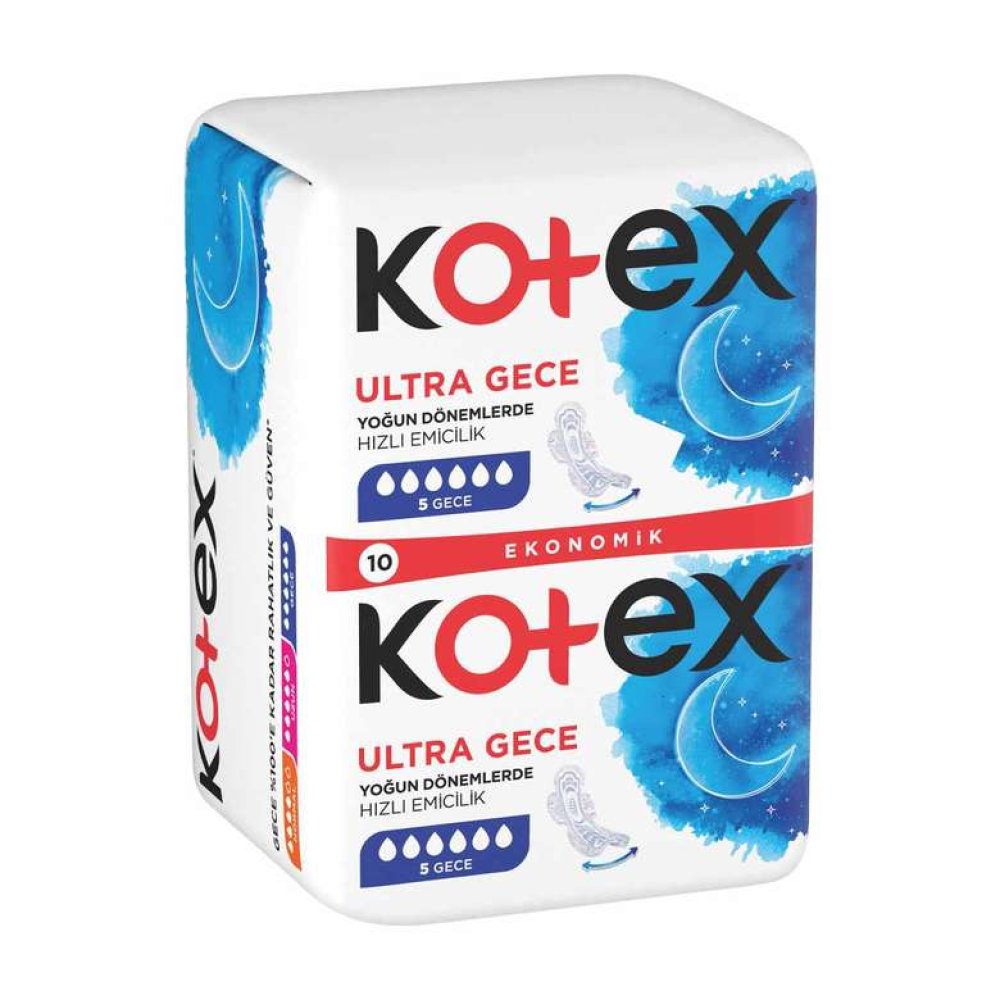 Kotex Hijyenik Ped Ultra Gece 10'lu