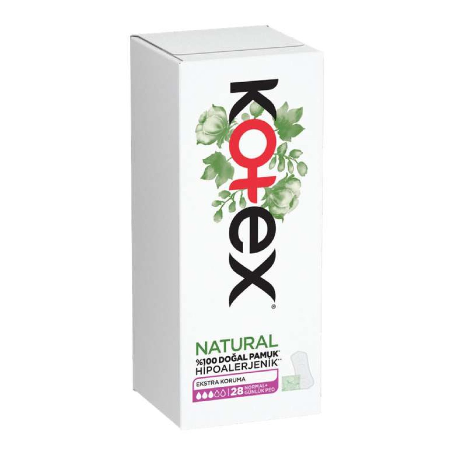 Kotex Natural Hipoalerjenik Günlük Ped 28'li