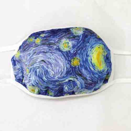 Maske Yıkanabilir Desenli Sarı