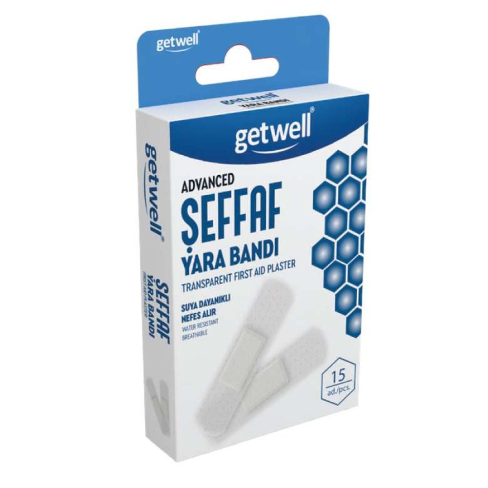 Getwell Advanced Yara Bandı 15'li Şeffaf