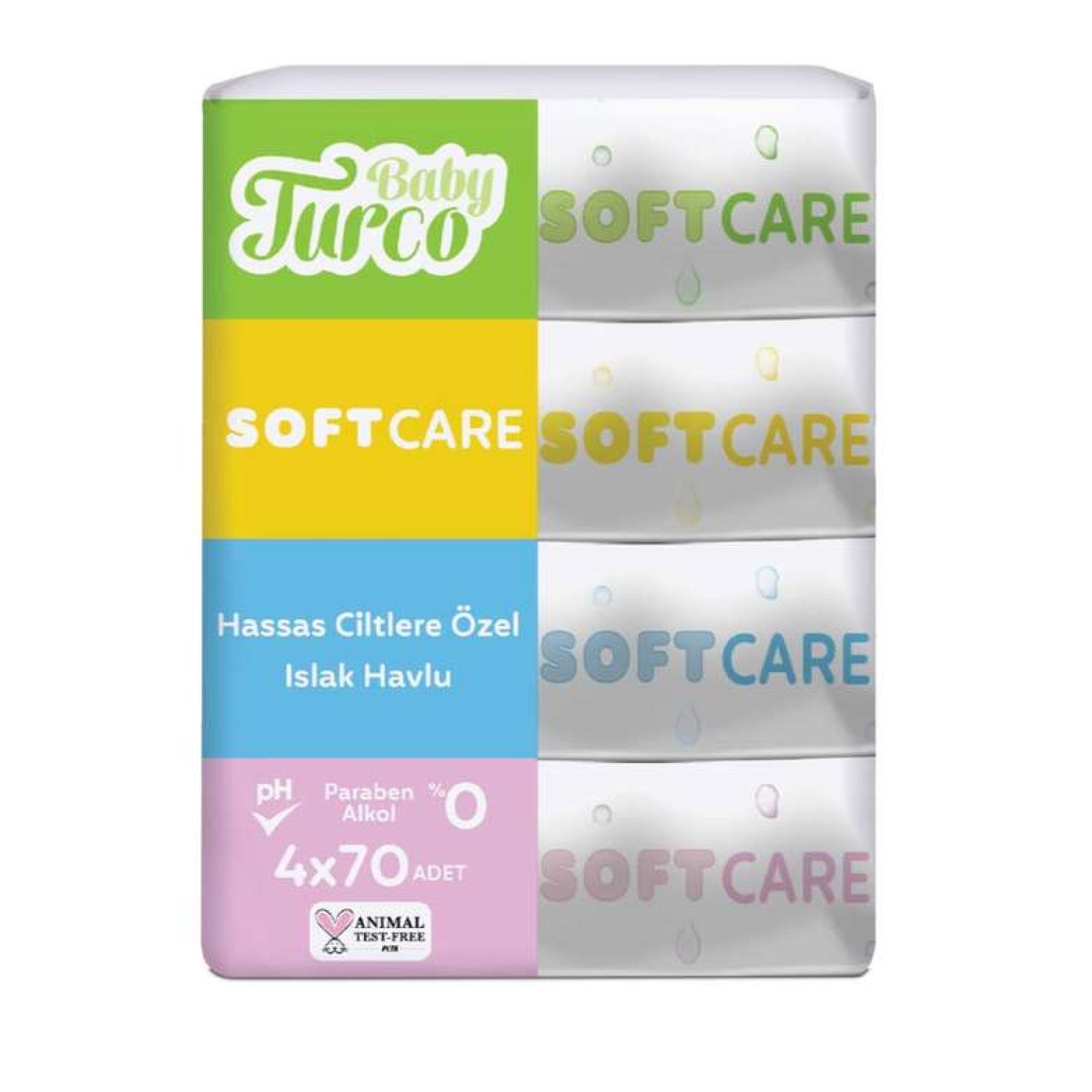 Baby Turco Softcare Islak Havlu 4x70 Adet
