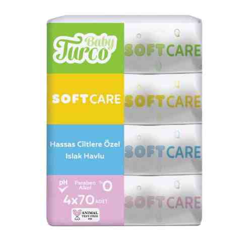 Baby Turco Softcare Islak Havlu 4x70 Adet