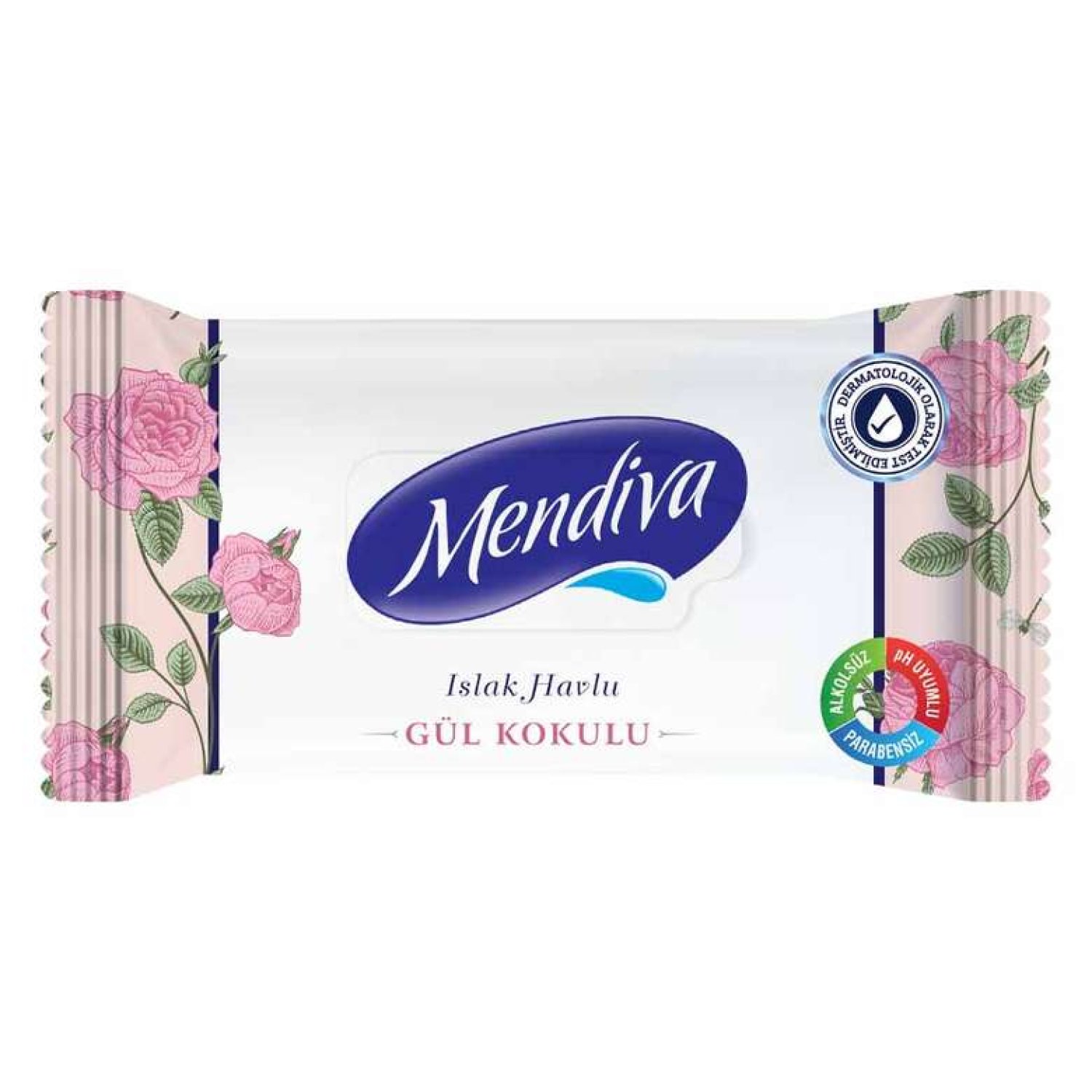 Mendiva Gül Kokulu 60 Yaprak Islak Mendil