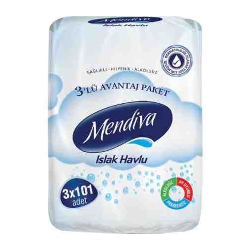Mendiva Islak Havlu 3X101'li