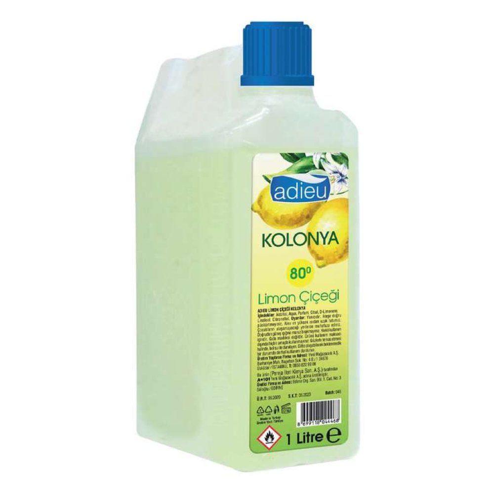 Adıeu Kolonya Limon Çiçeği 1000 Ml