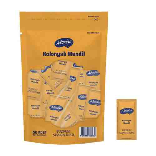 Mendiva Bodrum Mandalinalı Kolonyalı Mendil 50 Adet