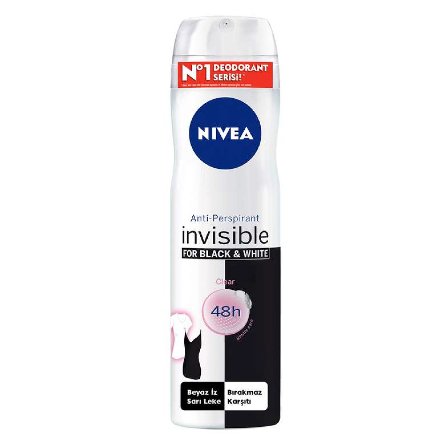 Nivea Invisible Black And White Kadın Sprey Deodorant 150 Ml
