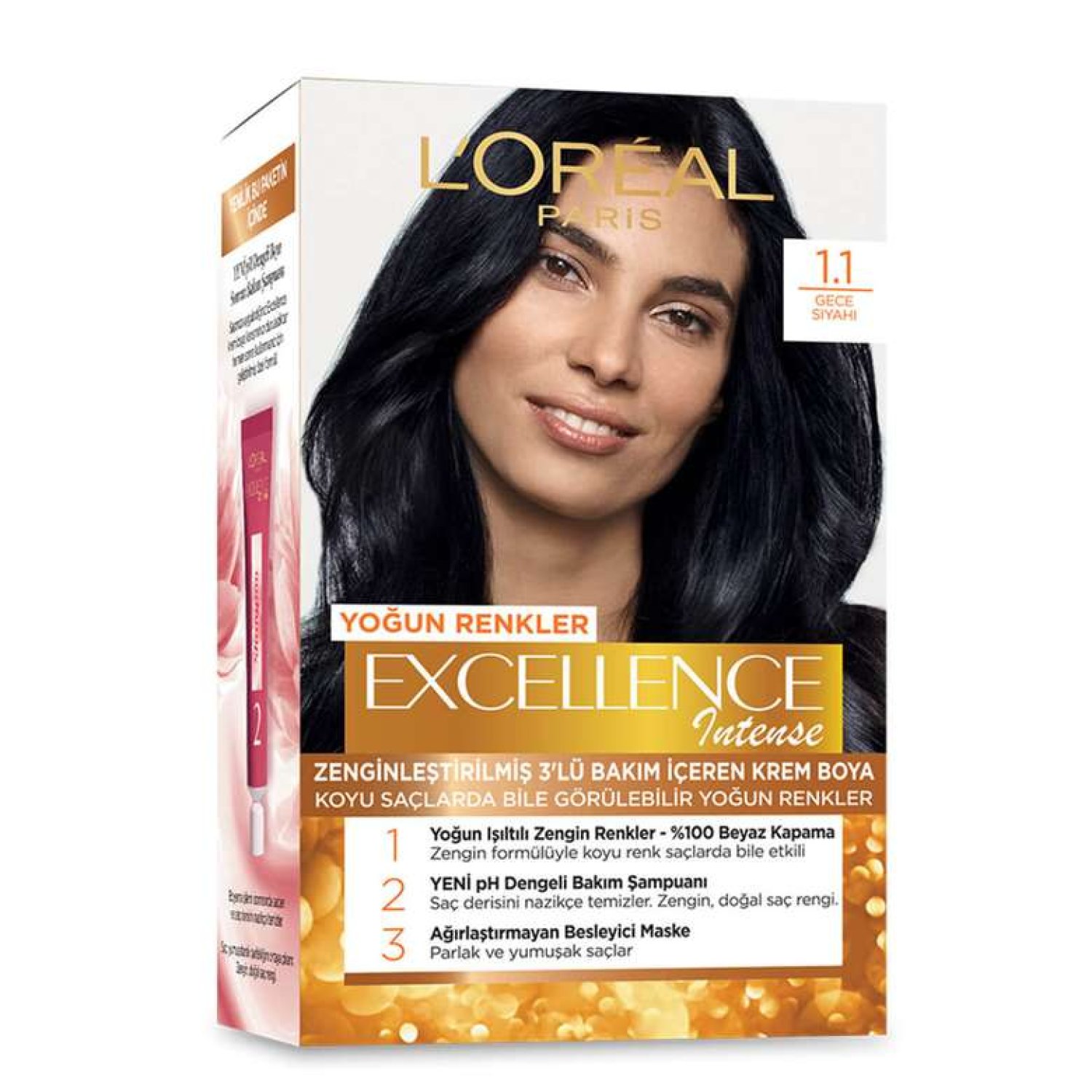 L'Oreal Excellence Saç Boyası Yoğun Siyah 1,1
