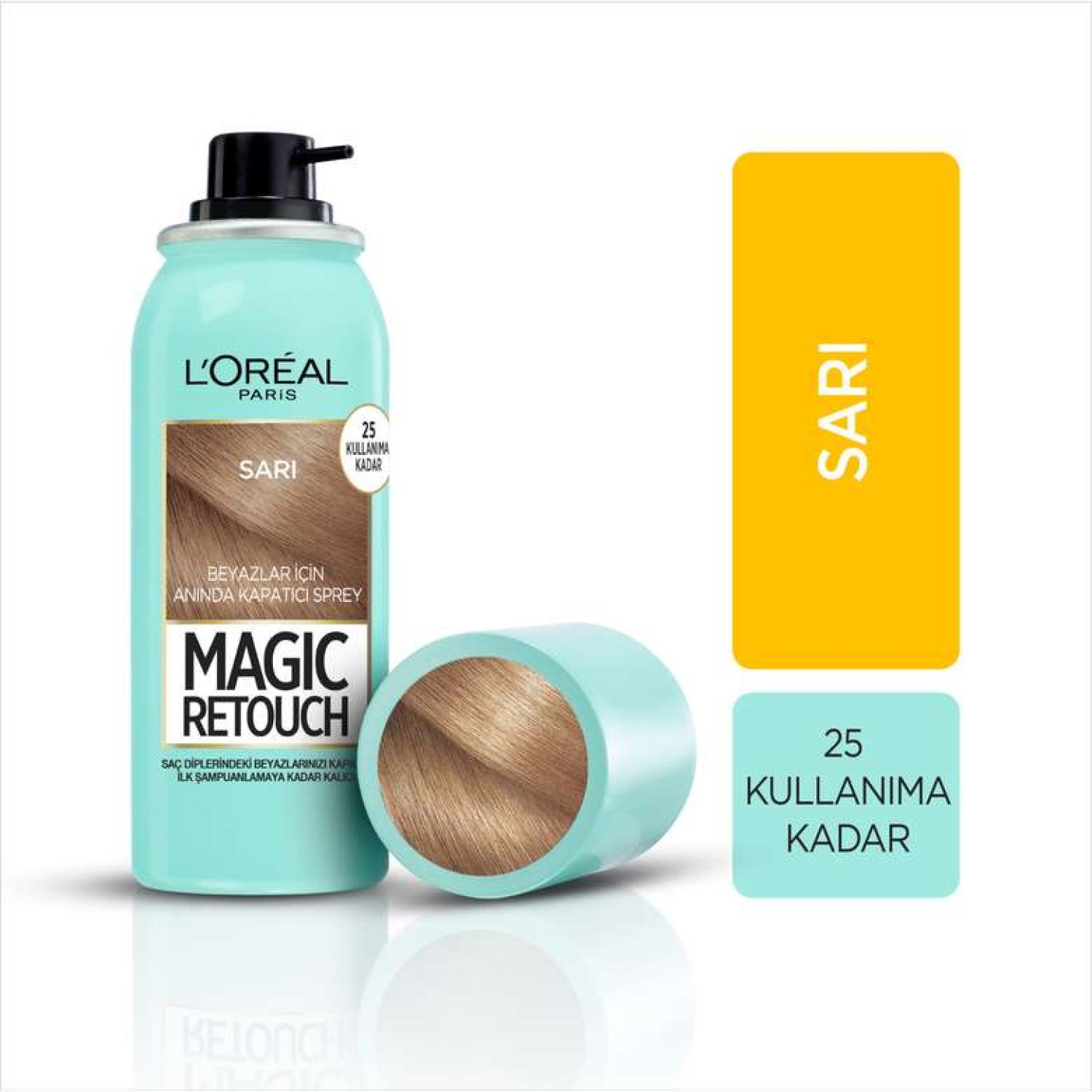 L'Oreal Paris Magic Retouch Beyaz Kapatıcı Sprey Boya - Açık Sarı