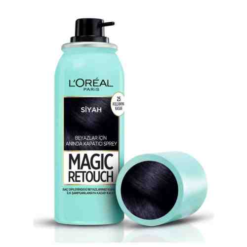 L'Oreal Paris Magic Retouch Beyaz Kapatıcı Sprey Boya - Siyah