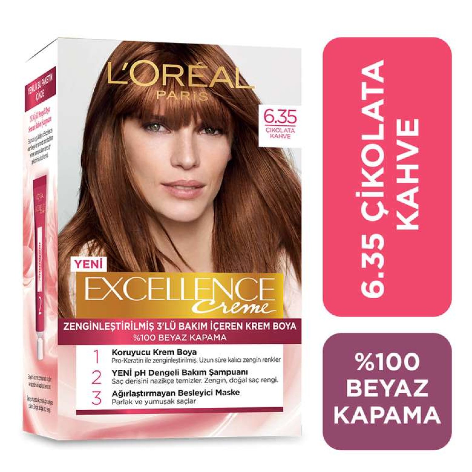 L’Oreal Paris Excellence Çikolata Kahve 6.35 Saç Boyası