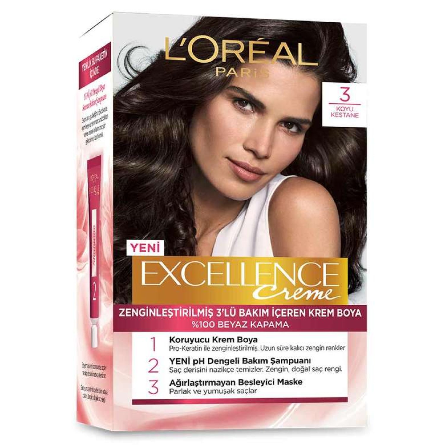 L’Oreal Paris Excellence Koyu Kestane 3 Saç Boyası