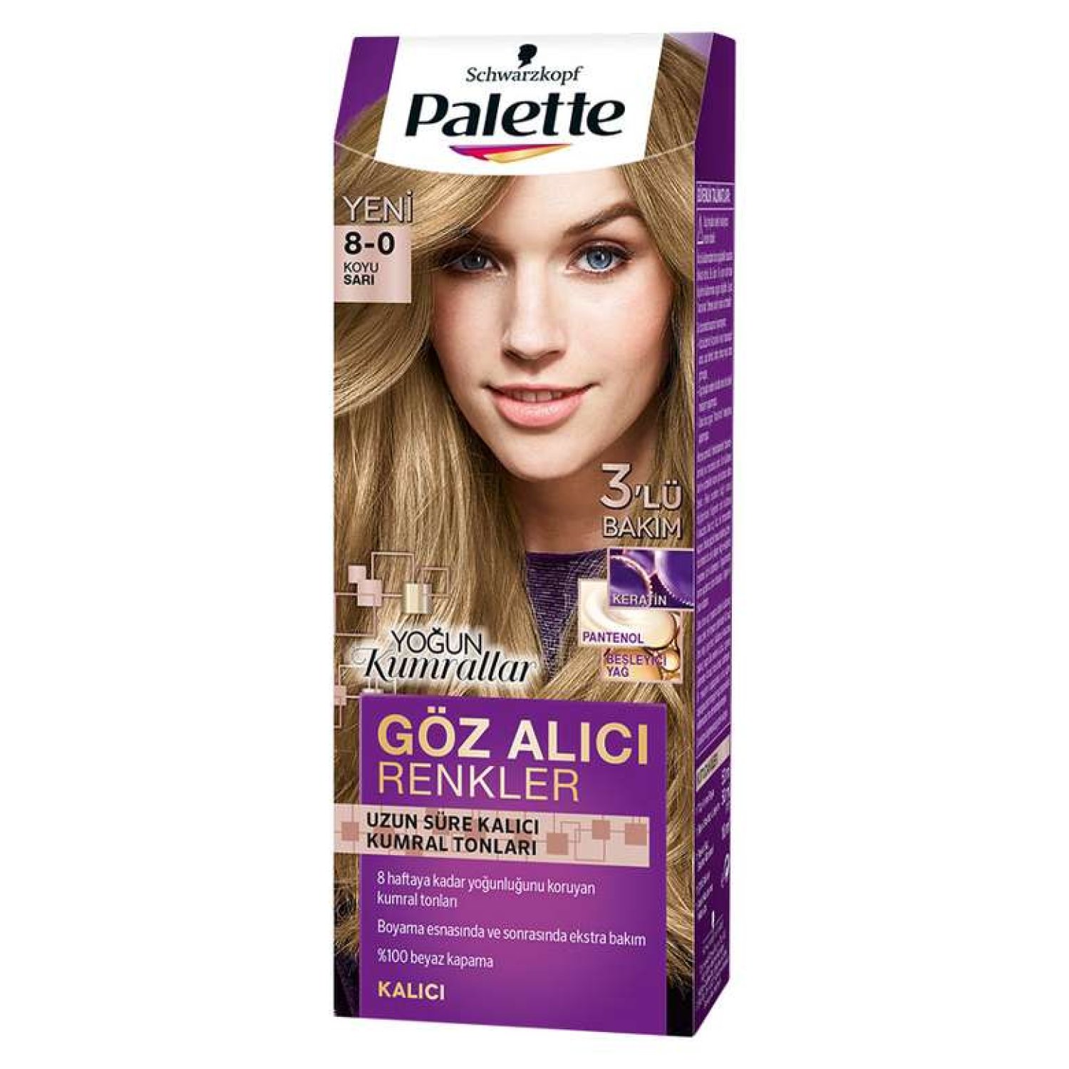 Palette Koyu Sarı 8-0 Saç Boyası