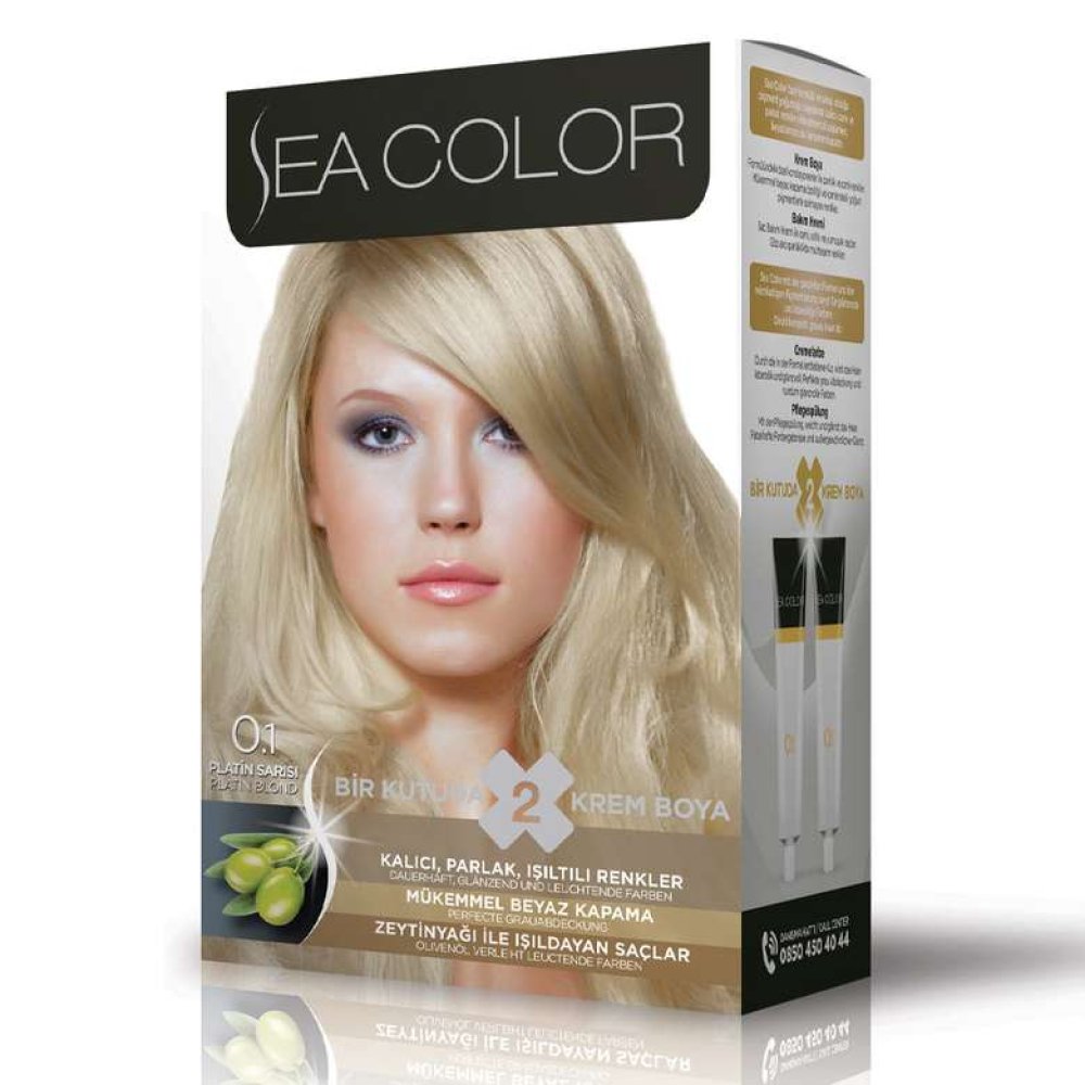 Sea Color Saç Boyası 100 Ml Platin Sarı 0,1