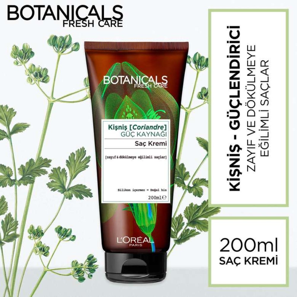 L'Oreal Botanicals Kişniş Güç Kaynağı Saç Bakım Kremi 200 Ml