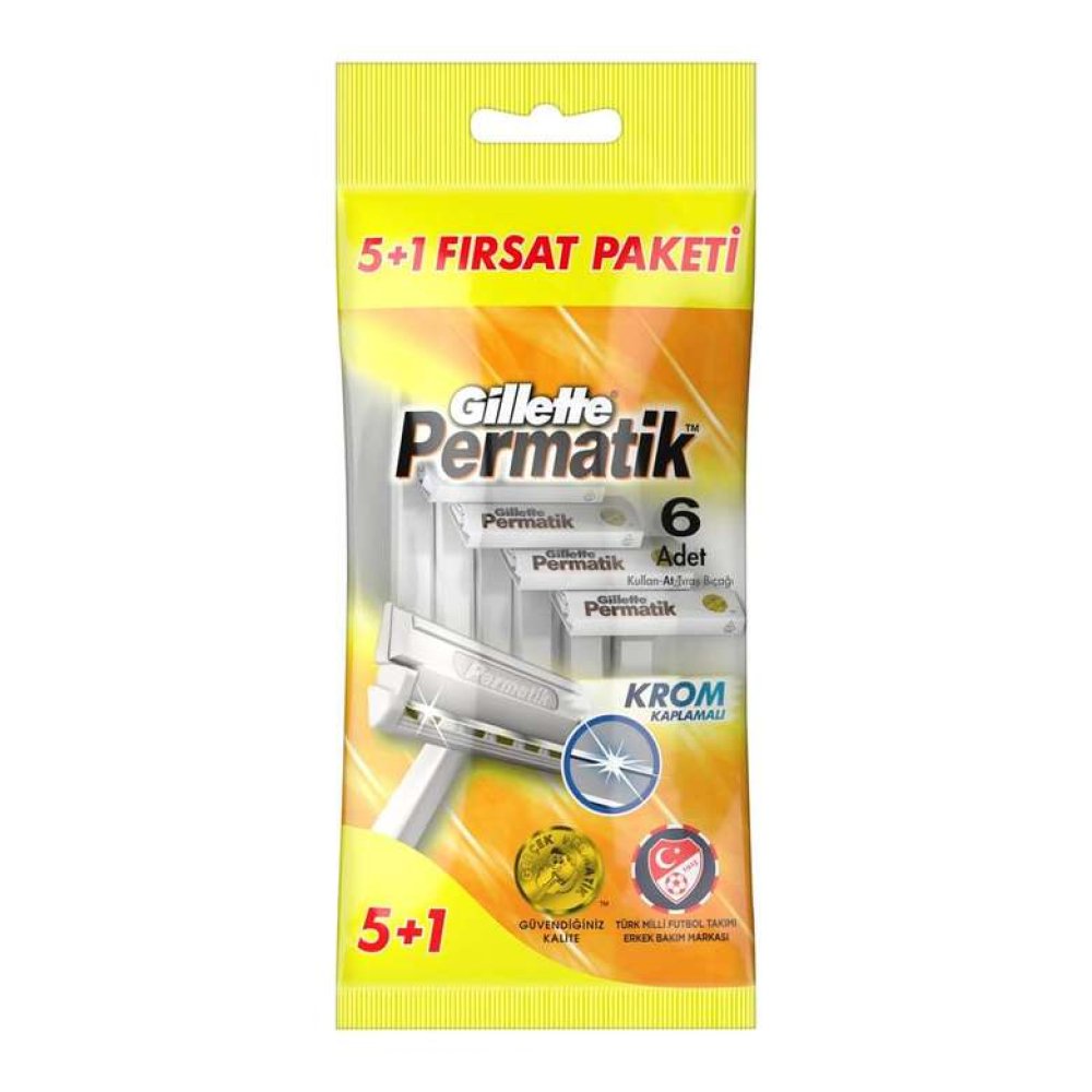 Gillette Permatik Tıraş Bıçağı 6'lı