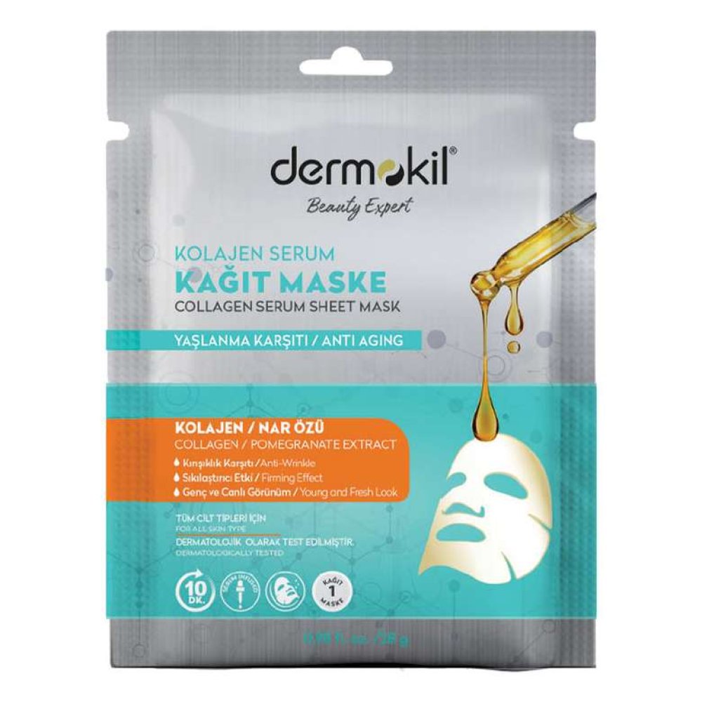 Dermokil Kolajen Serum Kağıt Maske