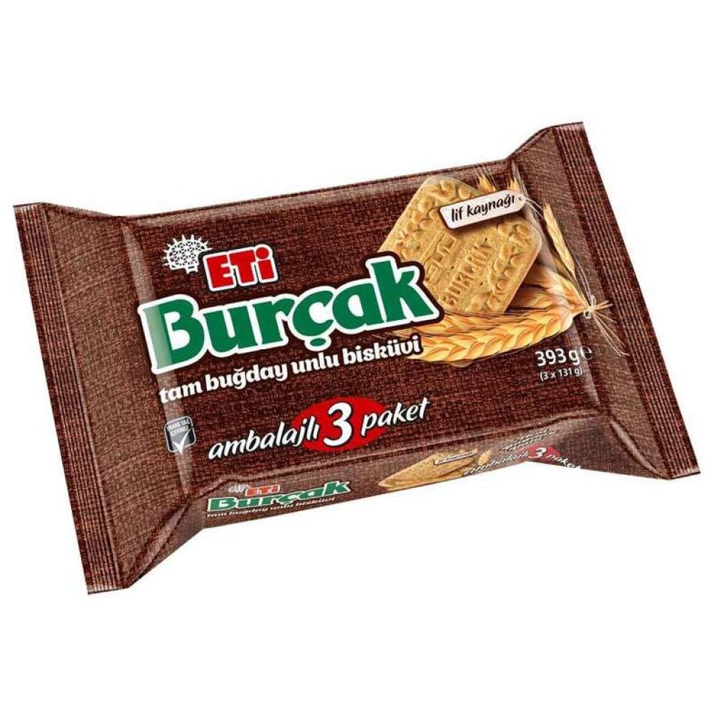 Eti Burçak Bisküvi Yulaflı 3X140 G