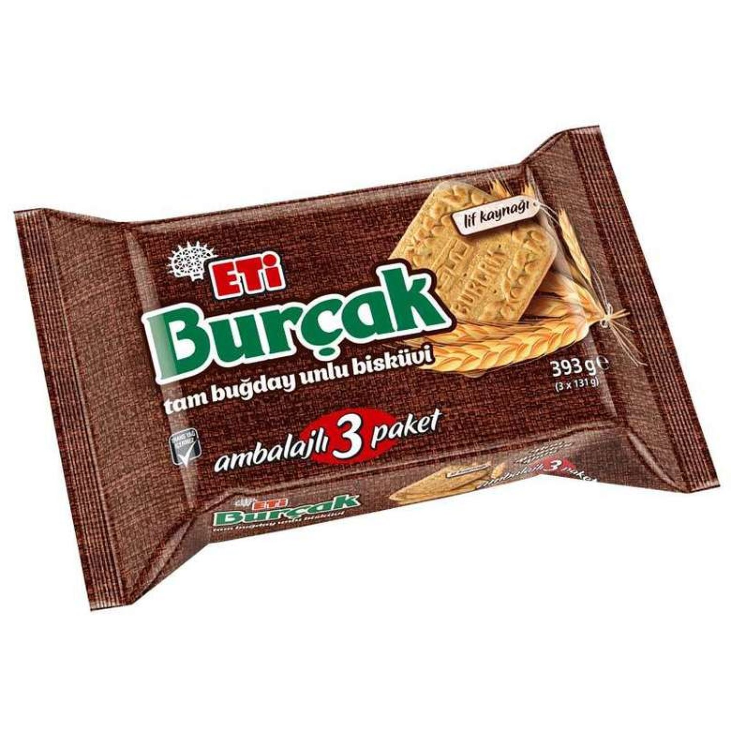 Eti Burçak Bisküvi Yulaflı 3X140 G