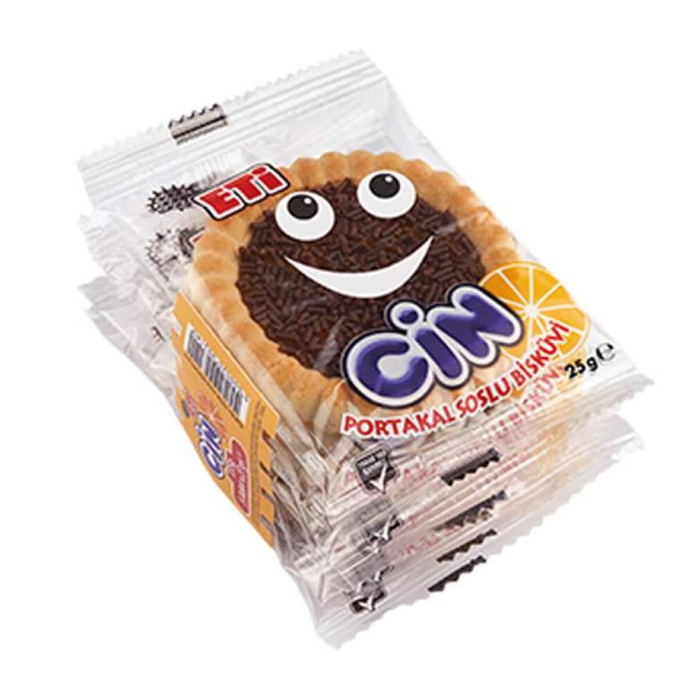 Eti Cin Bisküvi Portakal Jöleli 5x27 G
