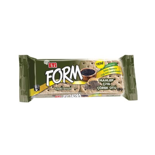 Eti Form Bisküvi Kepekli Çörekotlu 40 G