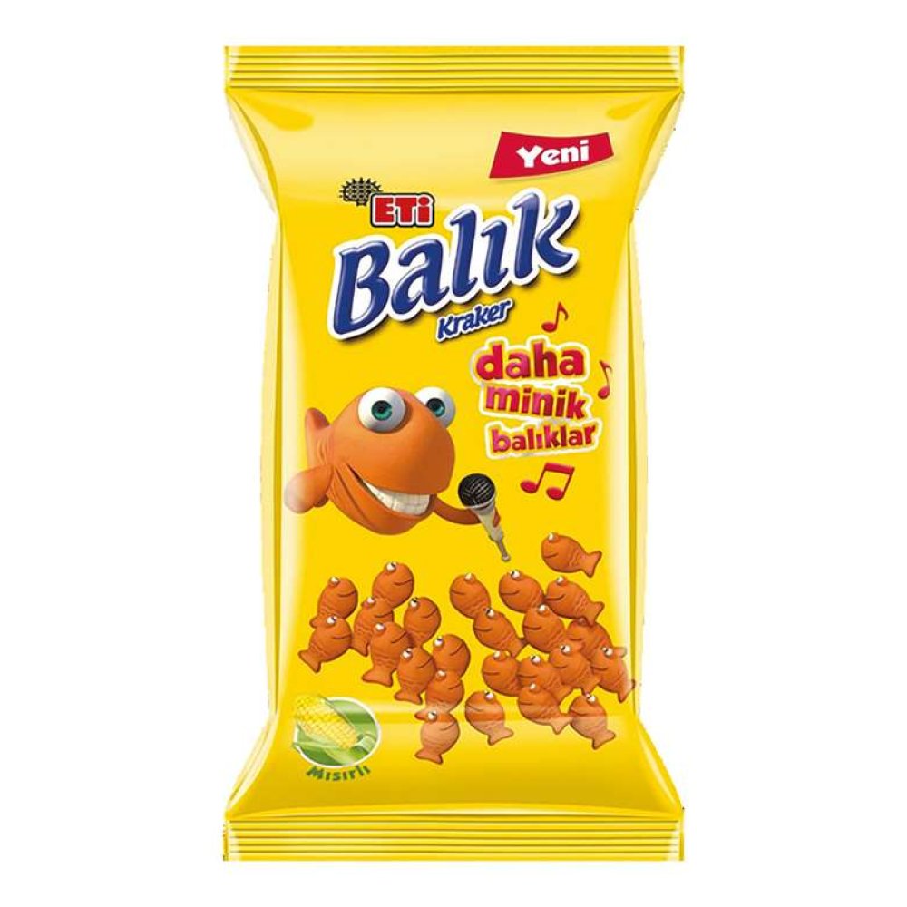 Eti Kraker Balık Mısırlı 70 G