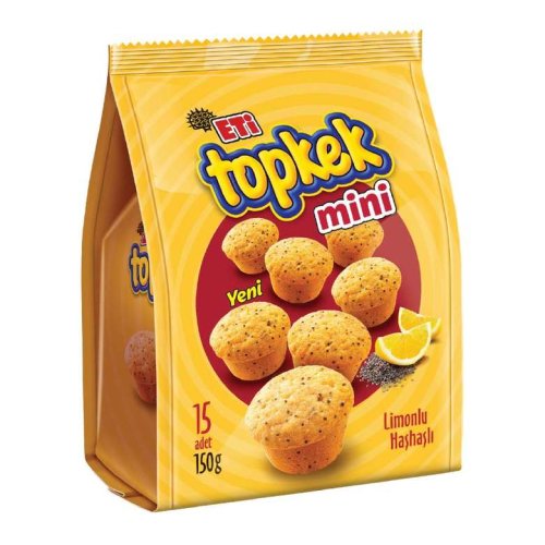 Eti Topkek Kek Mini Haşhaş-Limon 150 G