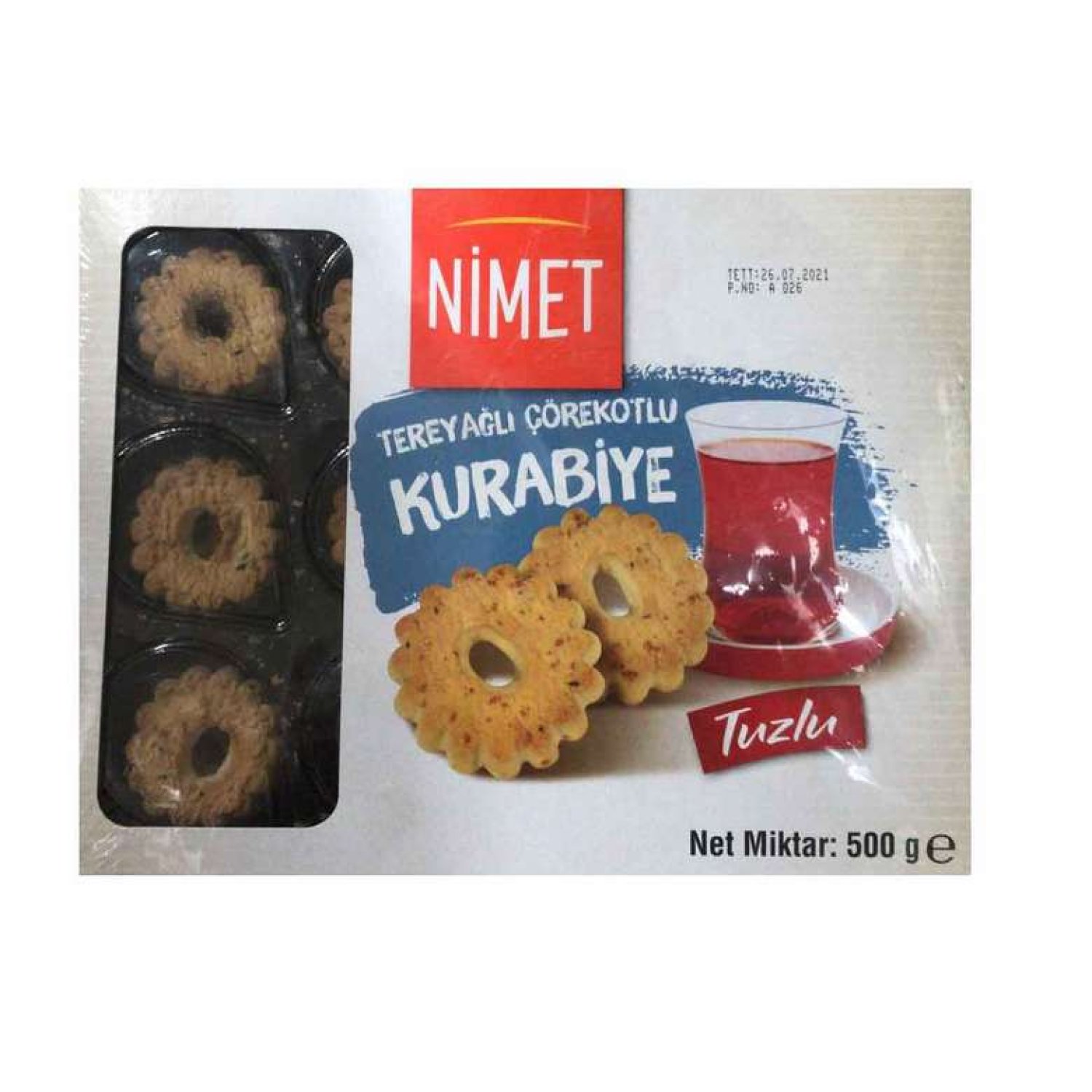 Nimet Kurabiye Tereyağlı Çörekotlu 500 G