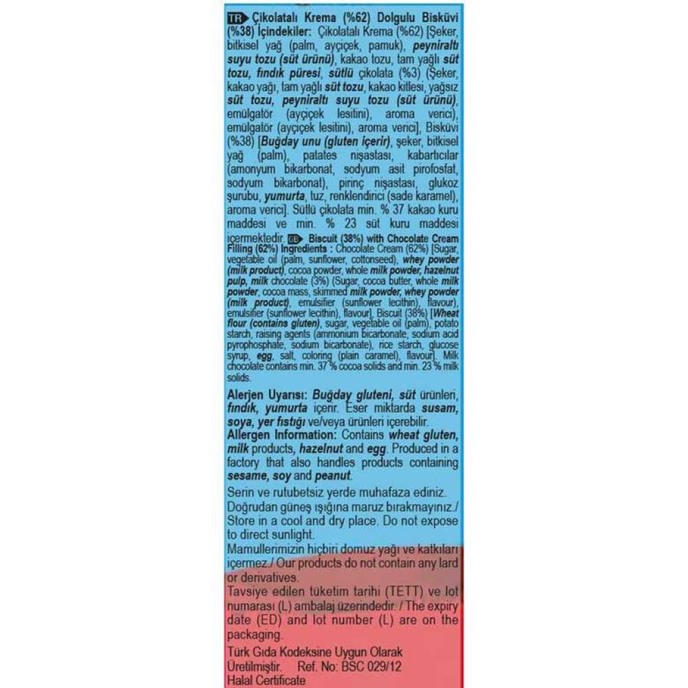Ozmo Hoppo Bisküvi Çikolatalı 40 G