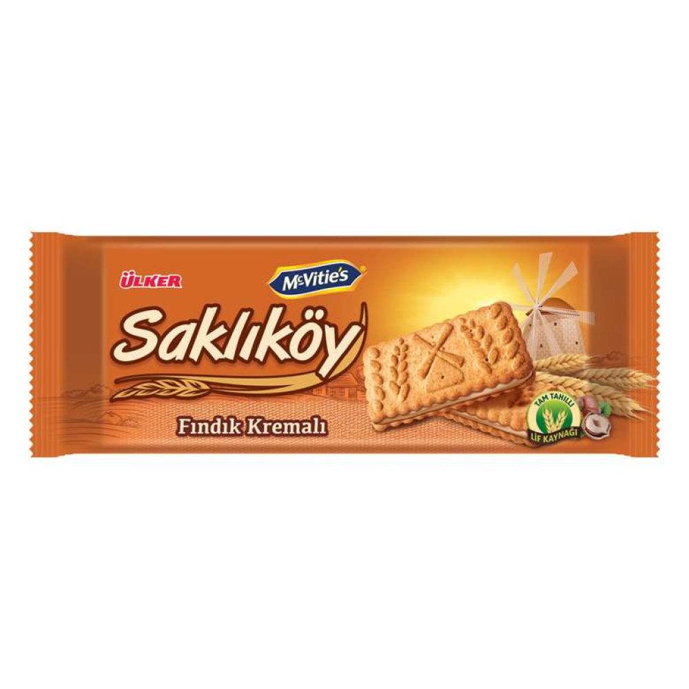 Saklıköy Bisküvi Fındık Kremalı 100 G