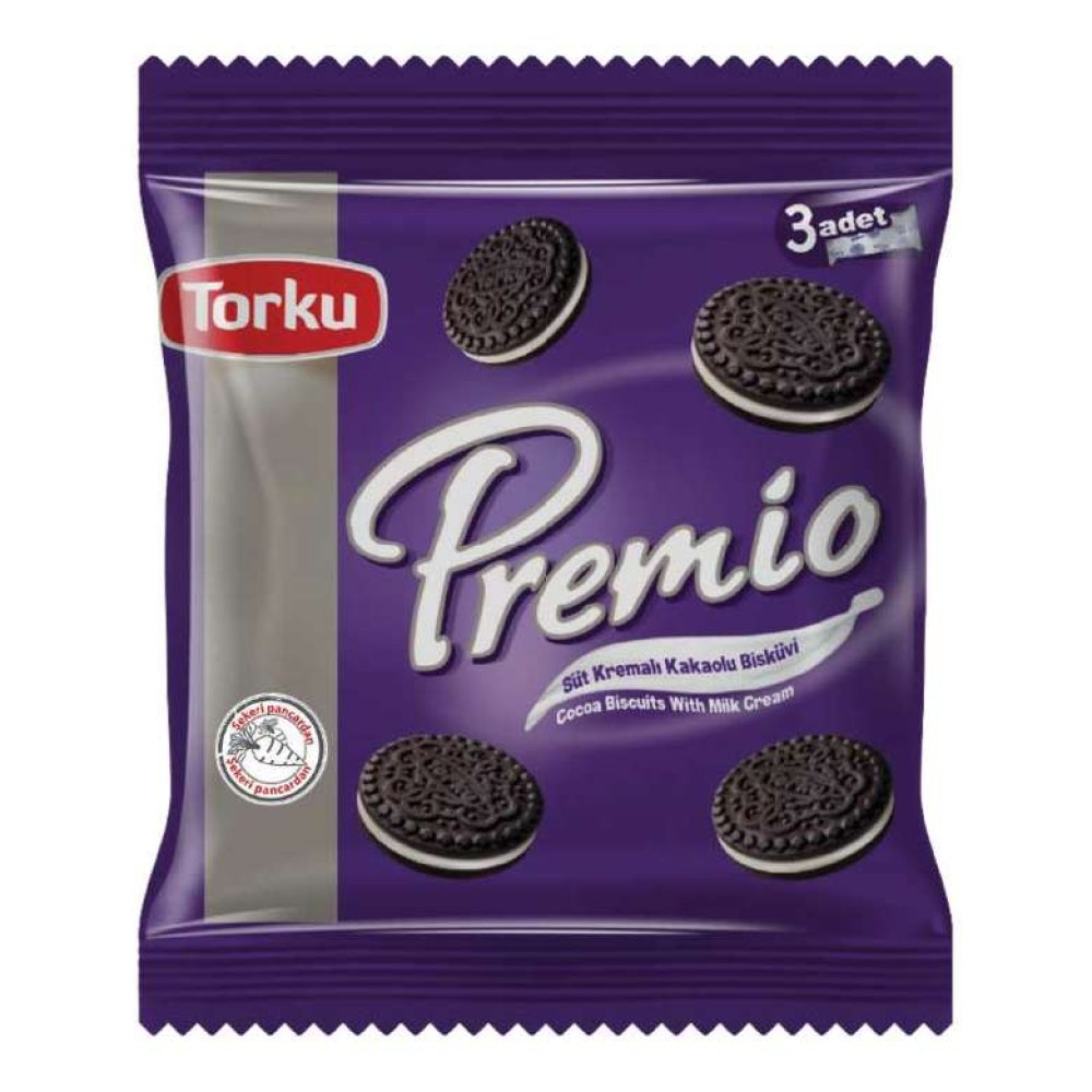 Torku Premio Süt Kremalı Kakaolu Bisküvi 3x110 G