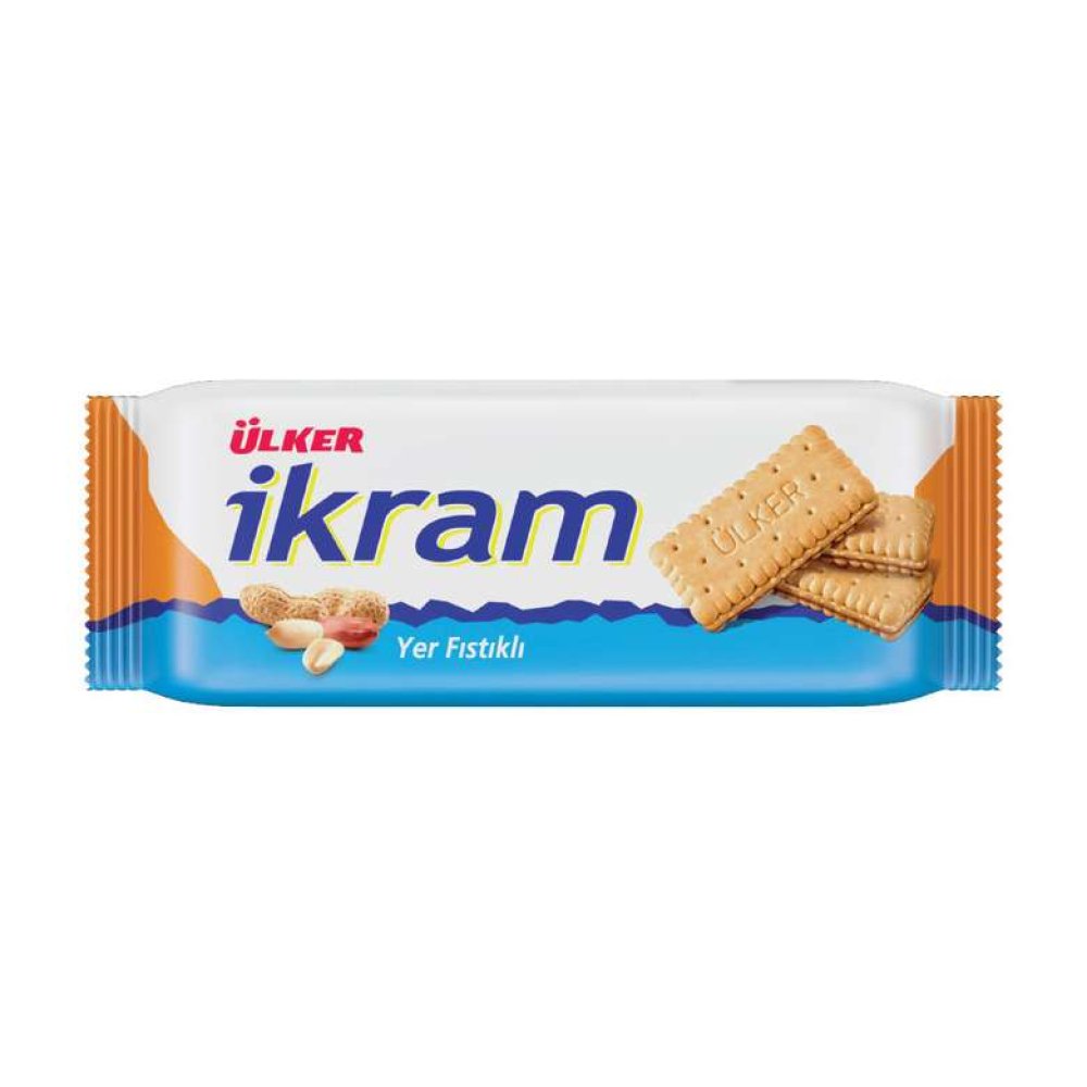 Ülker İkram Yer Fıstığı Kremalı Bisküvi 84 G