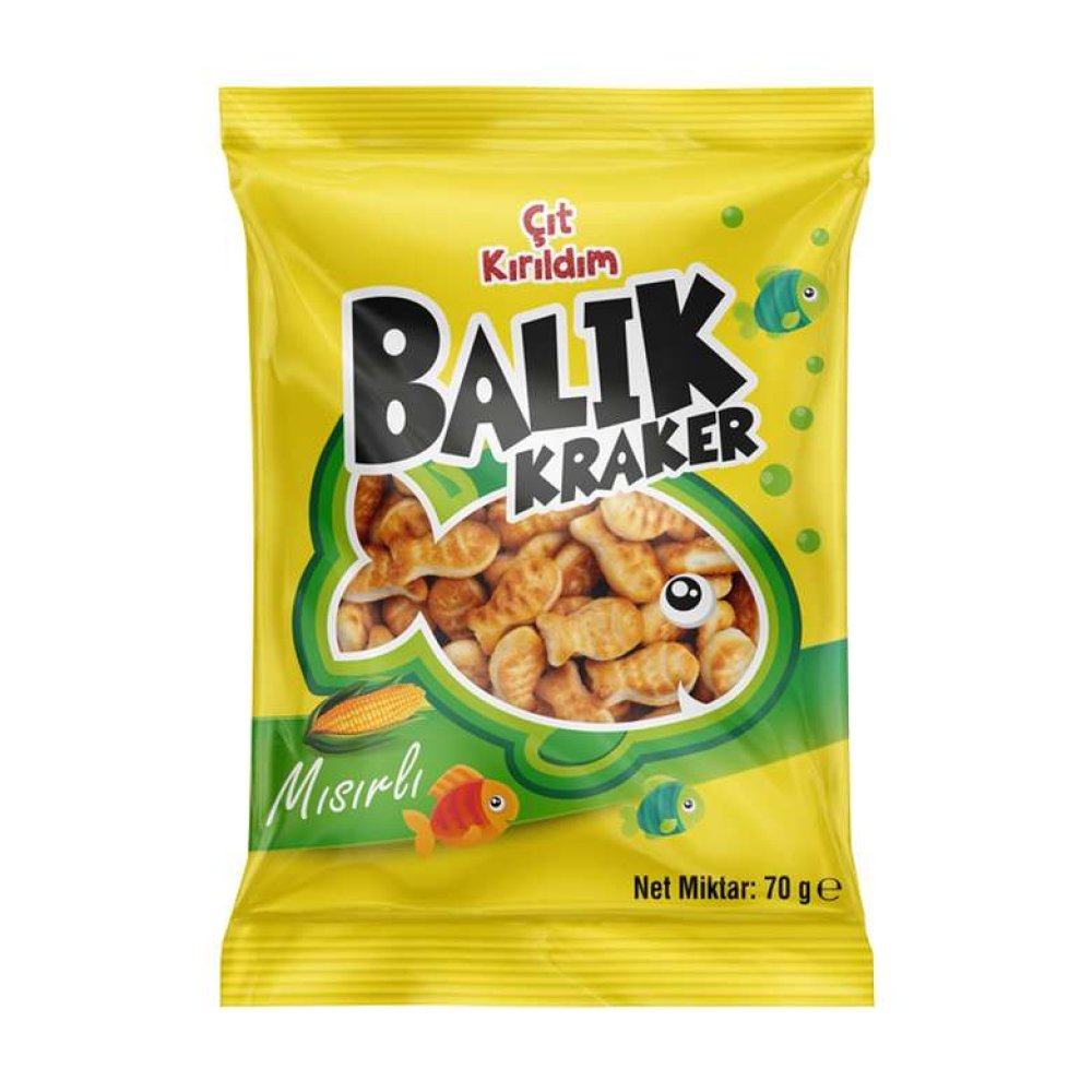 Xroll Kraker Balık Mısırlı 70 G