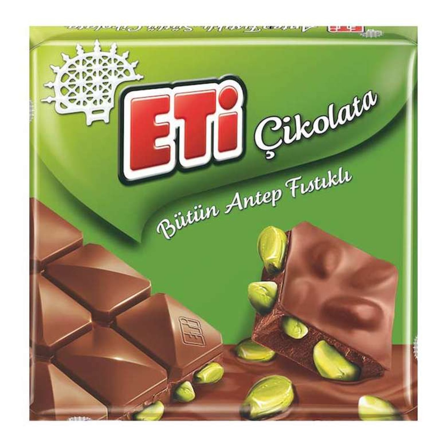 Eti Bütün Antep Fıstıklı Sütlü Çikolata 60 G