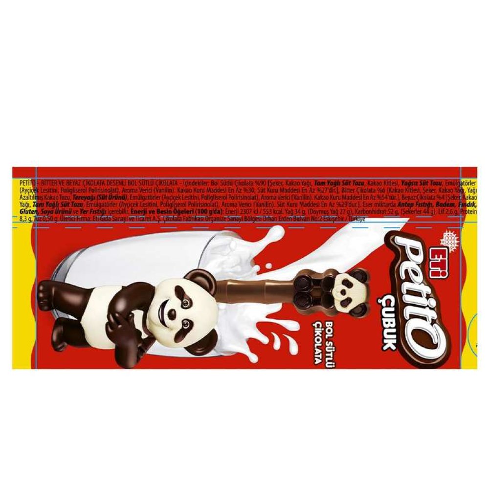 Eti Petito Çikolata Sütlü Çubuk 15 G