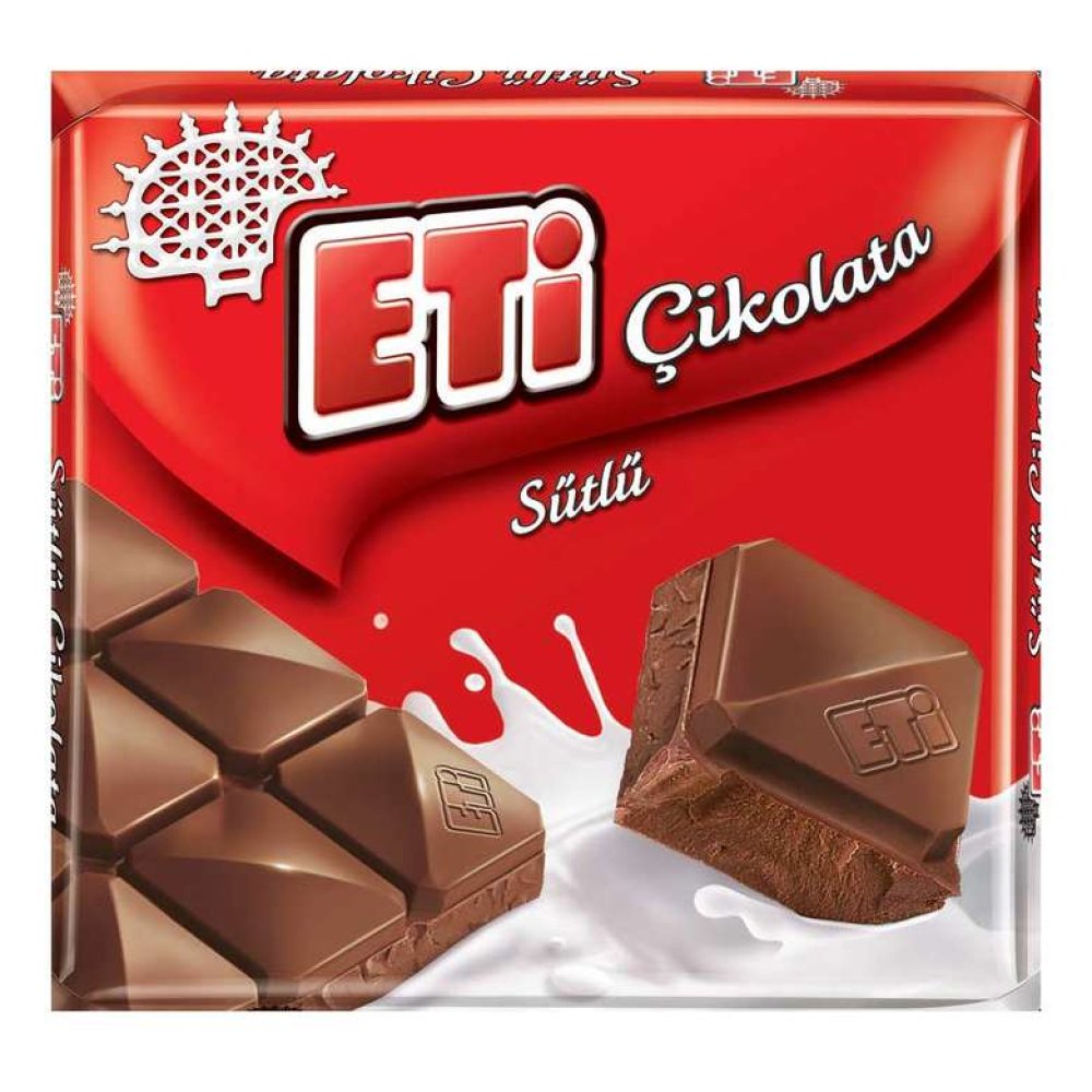 Eti Sütlü Kare Çikolata 65 G
