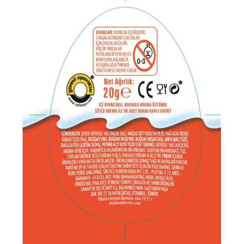 Kinder Joy Çikolata Sürpriz Yumurta 20 G