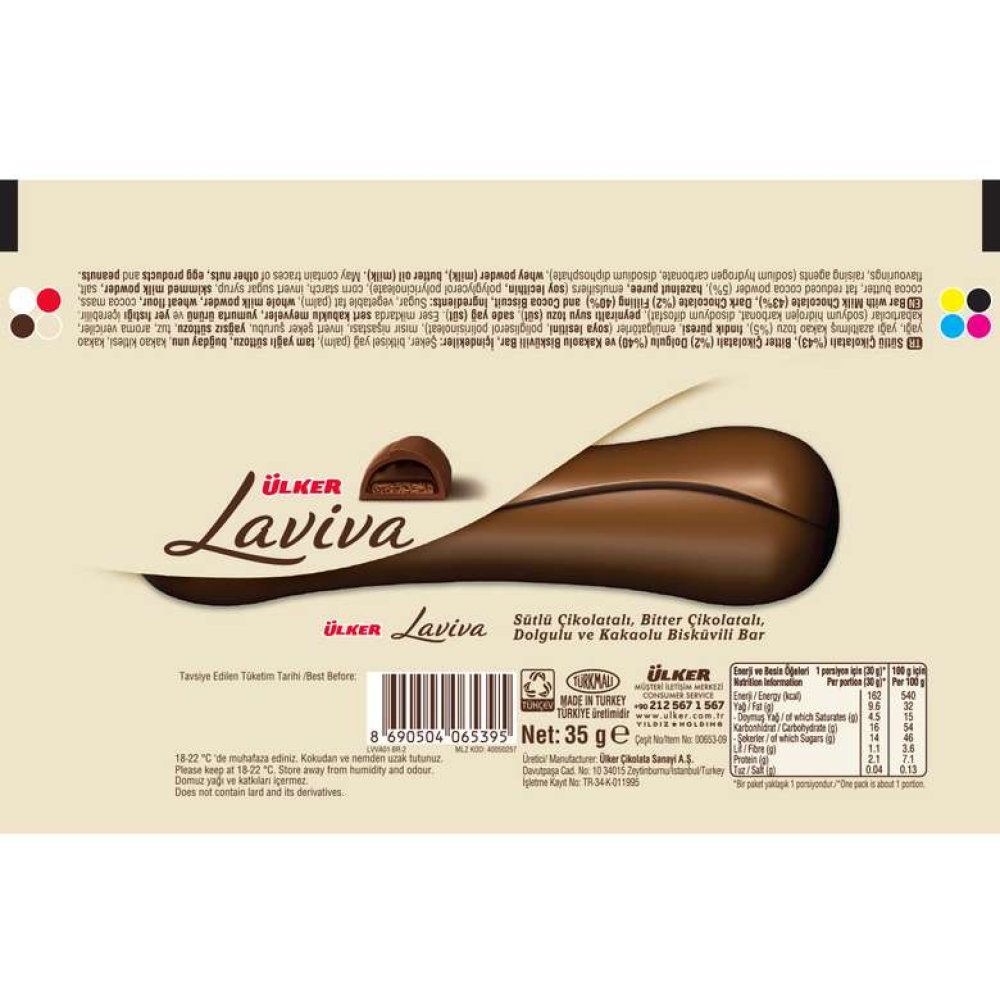Laviva Çikolata Bisküvili 35 G
