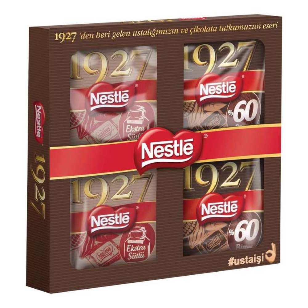 Nestle 1927 Çikolata 2 Sütlü & 2 Bitter 4x60 G