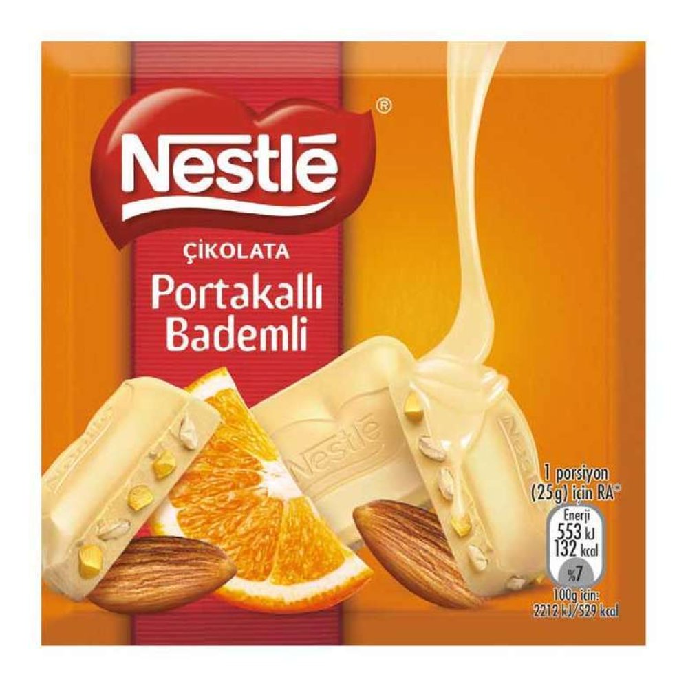 Nestle Çikolata Portakal Badem 60 G