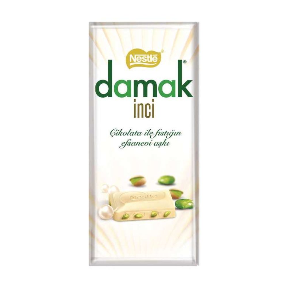 Nestle Damak İnci Antep Fıstıklı Beyaz Çikolatalı 70 G