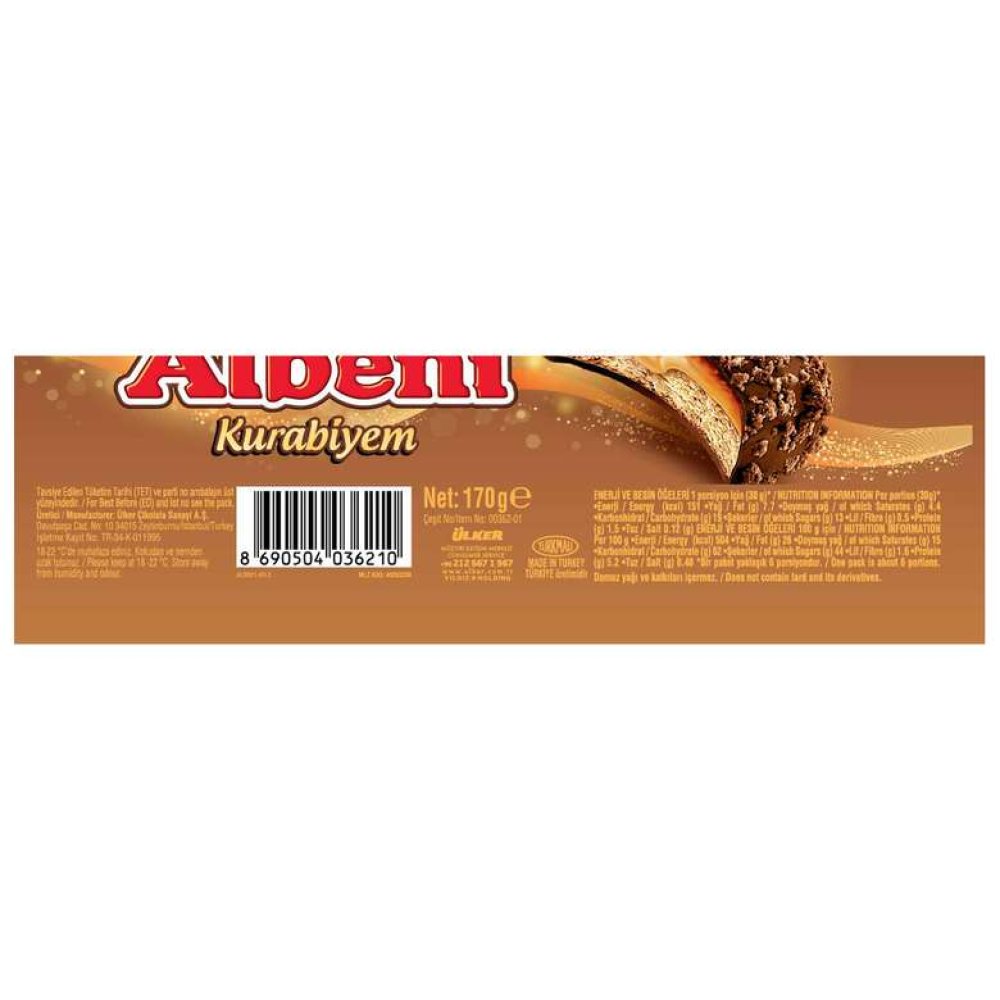 Ülker Albeni Extra Bar Çikolata Karamelli 170 G