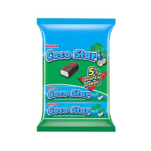 Ülker Cocostar Hindistan Cevizli Bar Çikolata 5X25 G