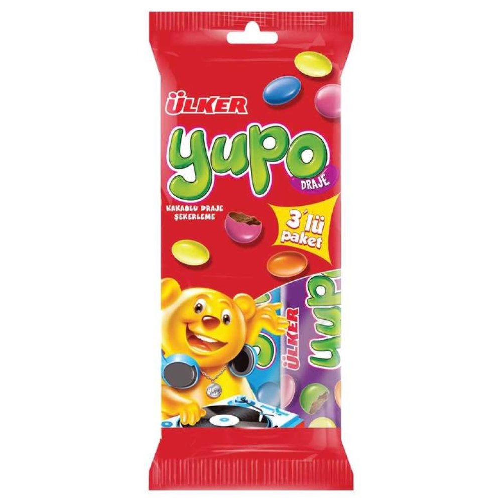 Ülker Yupo Draje Çikolatalı 3x20 G